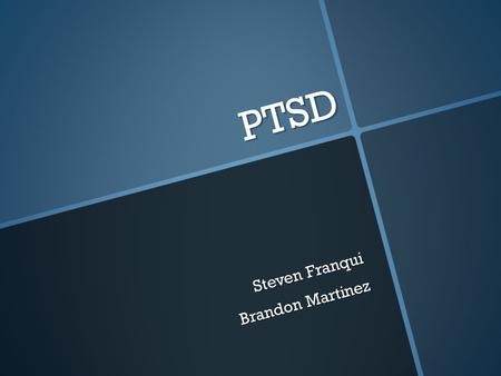 PTSD Steven Franqui Brandon Martinez. Close your eyes And Imagine.