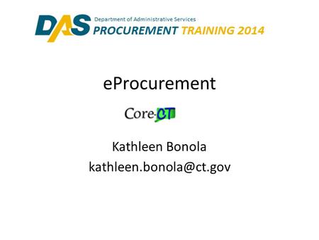 EProcurement Kathleen Bonola