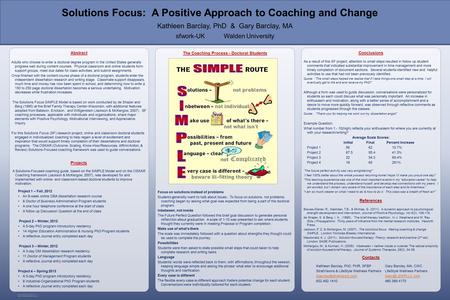 RESEARCH POSTER PRESENTATION DESIGN © 2012 www.PosterPresentations.com Adults who choose to enter a doctoral degree program in the United States generally.