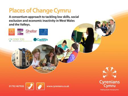 Background Cyrenians Specialist homelessness provider with over 10 years experience of delivering ESF projects. Convergence– Cyrenians Supported Employment.