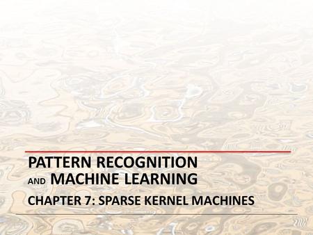 Pattern Recognition and Machine Learning