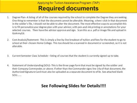 1.Degree Plan- A listing of all of the courses required by the school to complete the Degree they are seeking. One thing to remember is that the document.