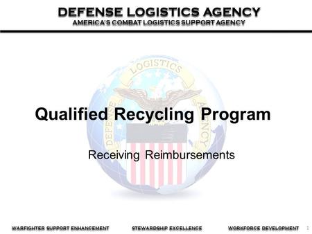 1 DEFENSE LOGISTICS AGENCY AMERICA’S COMBAT LOGISTICS SUPPORT AGENCY DEFENSE LOGISTICS AGENCY AMERICA’S COMBAT LOGISTICS SUPPORT AGENCY WARFIGHTER SUPPORT.