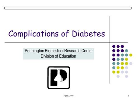 Complications of Diabetes