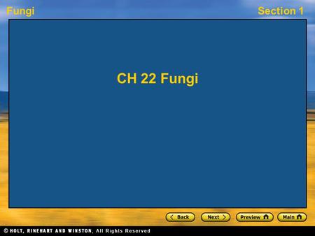 CH 22 Fungi.