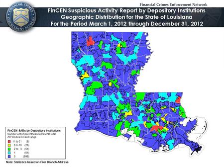 FinCEN Suspicious Activity Report by Depository Institutions