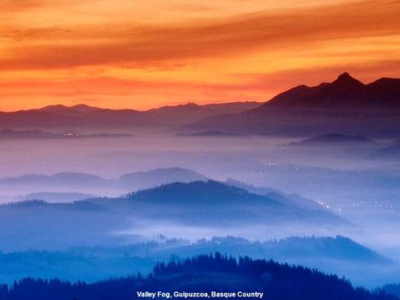 Valley Fog, Guipuzcoa, Basque Country. Valle de Aezkoa, Navarre.