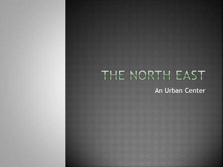 An Urban Center.  The coastal region of the Northeast is a megalopolis, a type of region where cities and suburbs have grown so close together they form.