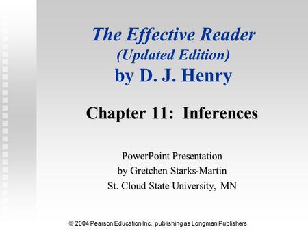 The Effective Reader (Updated Edition) by D. J. Henry