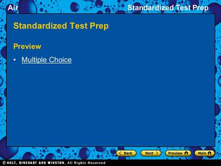 AirStandardized Test Prep Preview Multiple Choice.