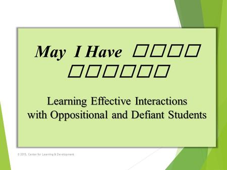 May I Have This Dance? Learning Effective Interactions