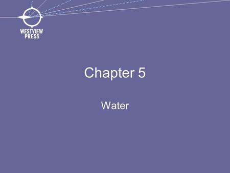 Chapter 5 Water. Point Source Pollution Comes from a specific source Can be monitored and controlled by a permit system.