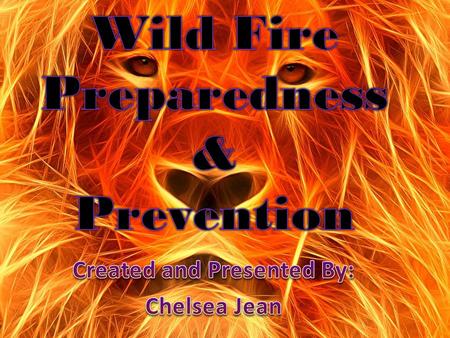 “People can live compatibly with wild land fire if they are aware of and prepared for local fire conditions. The more populated and closer a community.