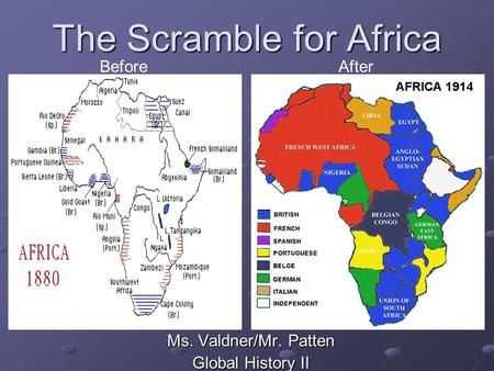 The Scramble for Africa