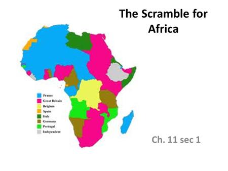 The Scramble for Africa