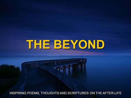 CLICK TO ADVANCE SLIDES ♫ Turn on your speakers! ♫ Turn on your speakers! We dedicate this show in memory of a very dear friend & fellow missionary, Jasper.