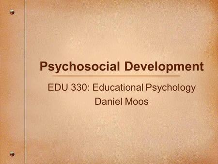 Psychosocial Development