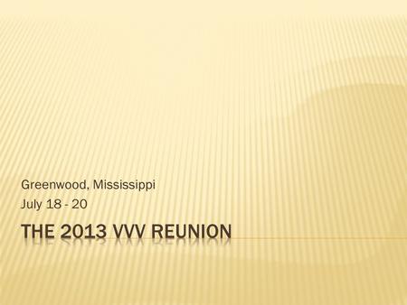 Greenwood, Mississippi July 18 - 20. Faithful Norma Wicker helped with registration again this year. Host Roger Wicker is checking on the latest count.