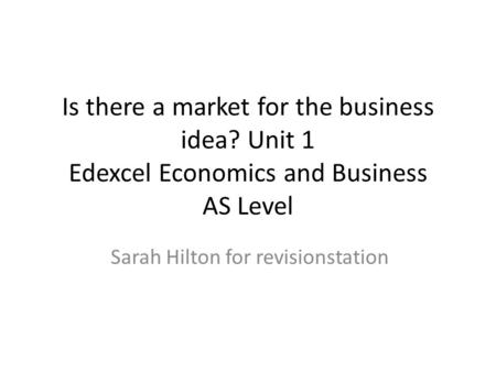 Sarah Hilton for revisionstation