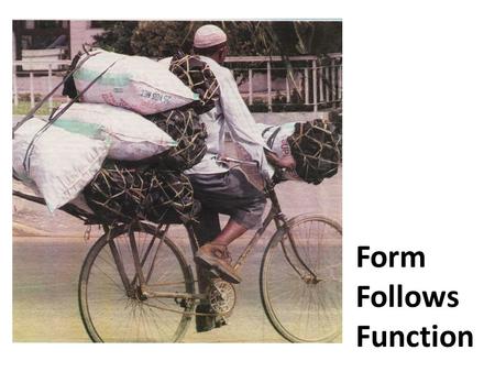 Form Follows Function. An Investment Of African farm lands are rich, but road networks are very limited. Getting crops from the field to the nearest.