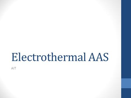 Electrothermal AAS AIT.