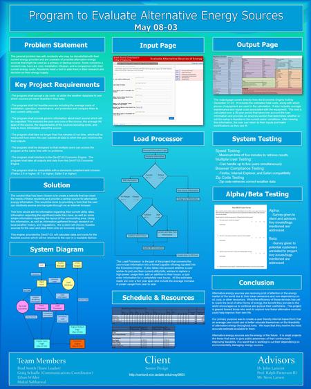 Problem Statement Key Project Requirements Input Page Schedule & Resources Output Page System Testing Conclusion The general problem lies with residents.