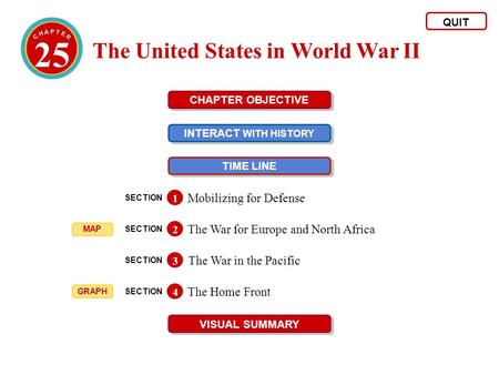 25 The United States in World War II Mobilizing for Defense