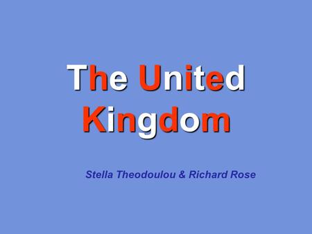 Stella Theodoulou & Richard Rose