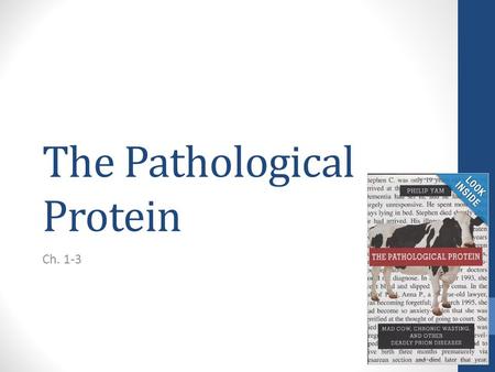 The Pathological Protein Ch. 1-3. Ch. 1 A Death in Devizes Opens with the death of a U.K man named Stephen Churchill The shocker of the first page, is.