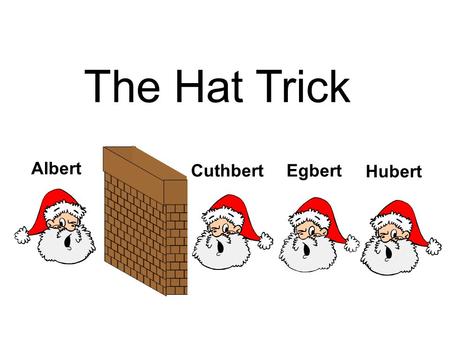 The Hat Trick Albert Cuthbert Egbert Hubert