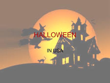 HALLOWEEN IN USA.