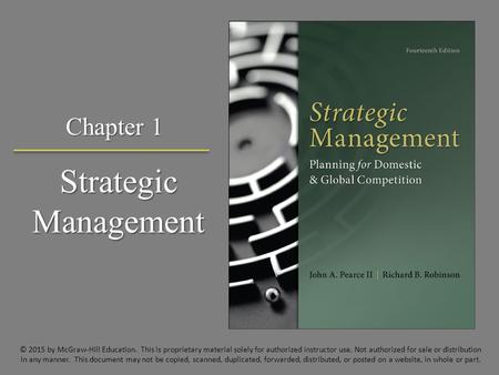 Strategic Management Chapter 1