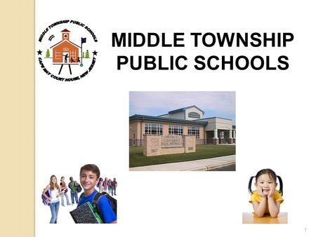 1 MIDDLE TOWNSHIP PUBLIC SCHOOLS. MIDDLE TOWNSHIP PUBLIC SCHOOLS BOARD OF EDUCATION Calvin Back, President Dennis Roberts, Vice President Robert Bakley,