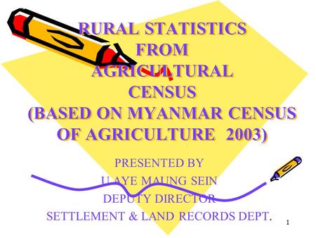 SETTLEMENT & LAND RECORDS DEPT.