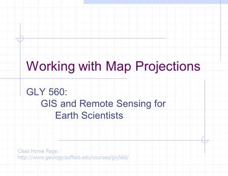 Working with Map Projections