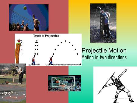 Projectile Motion Motion in two directions. What is a projectile? A projectile is an object upon which the only force acting is gravity. A projectile.