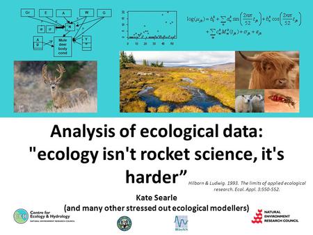 Analysis of ecological data: