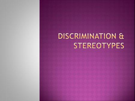  I had a question from a past class that asked “Why do people judge others by skin color?” The fact is color is visible and so judgements are made, and.