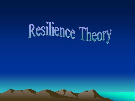 The Master Narrative story about resilience Why there is no such thing as a resilient or vulnerable person What resilience really is Protective and risk.