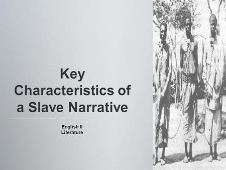 English II Literature To gain the sympathy of readers in order to promote their rights as humans. To gain the sympathy of readers in order to promote.