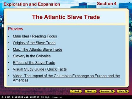 The Atlantic Slave Trade