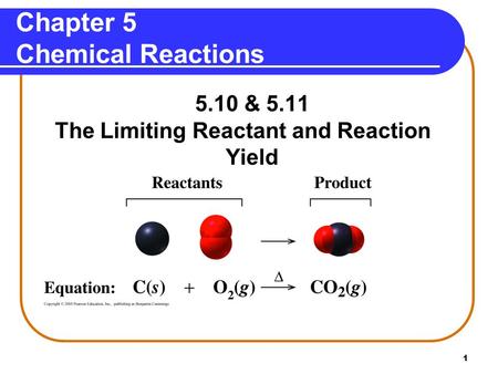 Chapter 5 Chemical Reactions