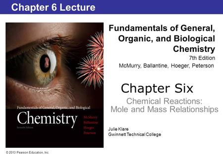 Chemical Reactions: Mole and Mass Relationships