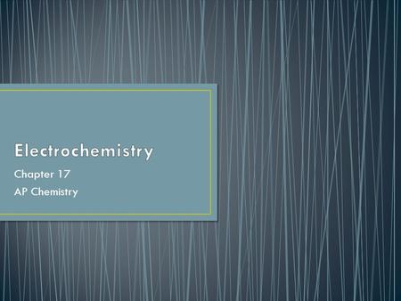 Chapter 17 AP Chemistry. As you watch the following video, answer the questions on the sheet provided: Decoding the Past - The Real Dr. Frankenstein.