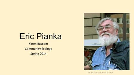 Karen Bascom Community Ecology Spring 2014