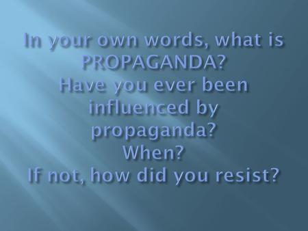  Definition: The particular ideas or principles promoted by an organization or movement.  Origin: Early 1700s; Catholic Church; from Latin for “congregation.