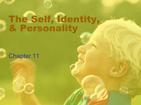 The Self, Identity, & Personality