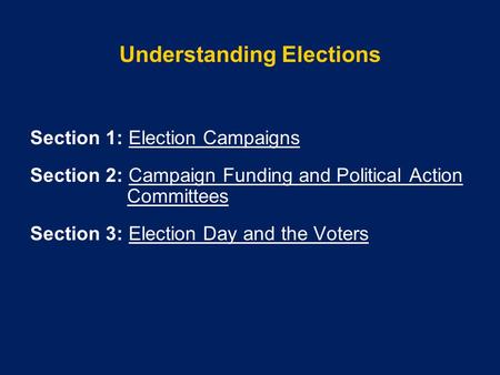 Understanding Elections