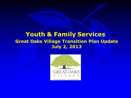 Youth & Family Services