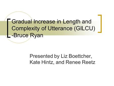 Presented by Liz Boettcher, Kate Hintz, and Renee Reetz